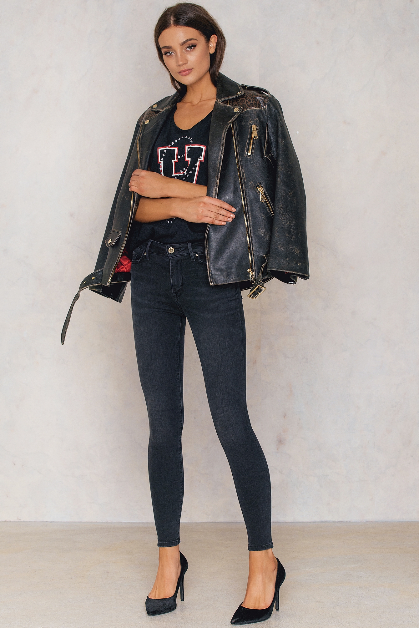 Gigi Hadid Harlem Highwaist Noir Jeans