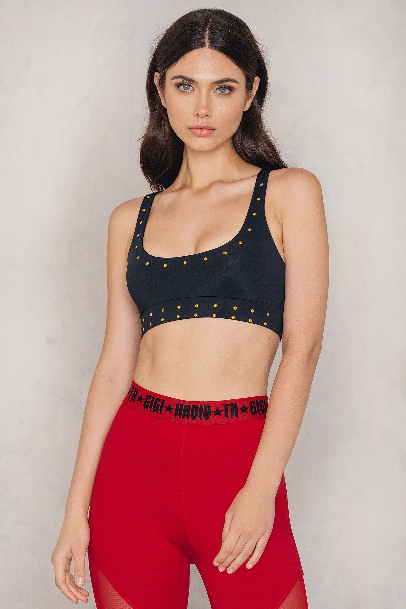 tommy hilfiger black crop top