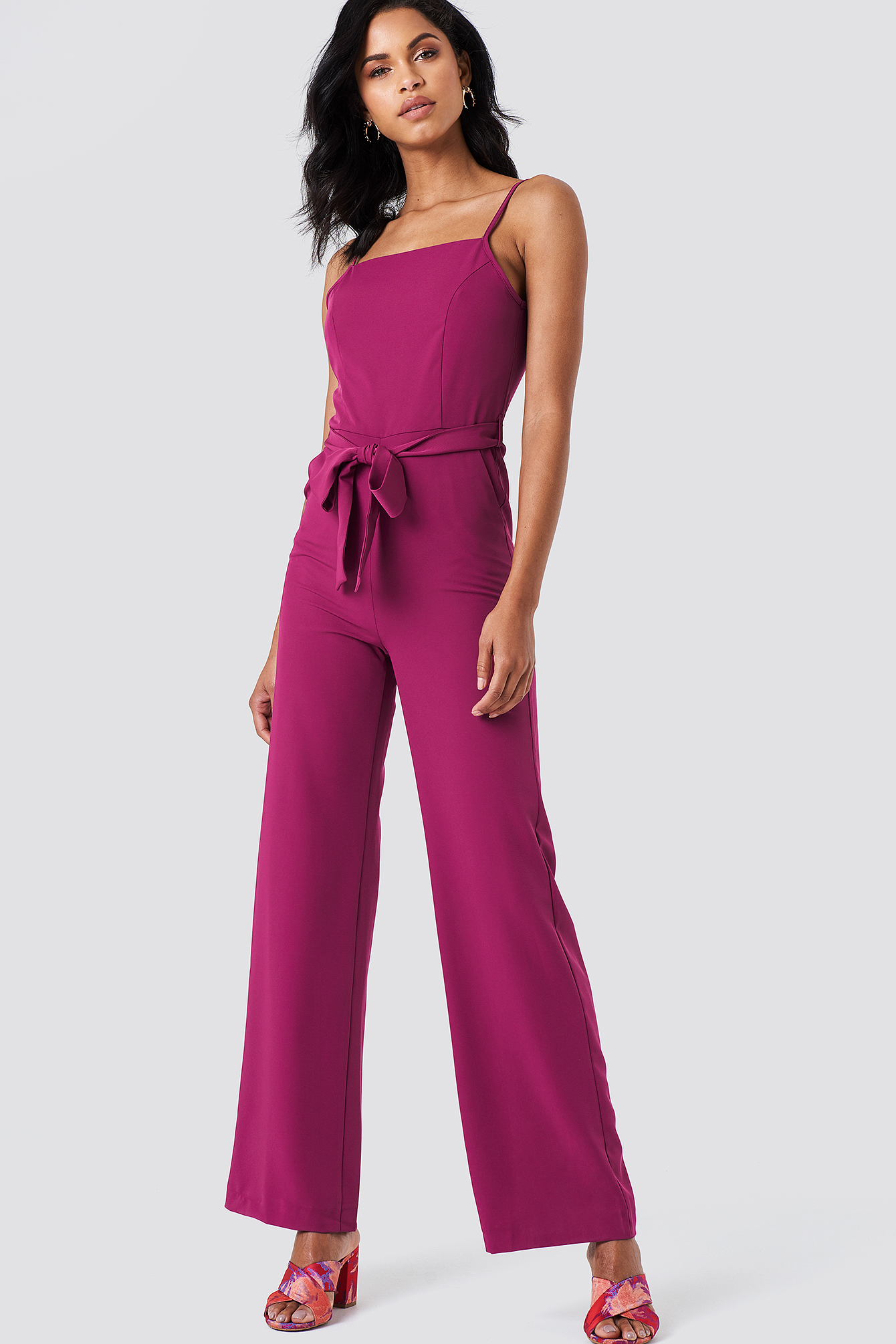 fuchsia jumpsuit