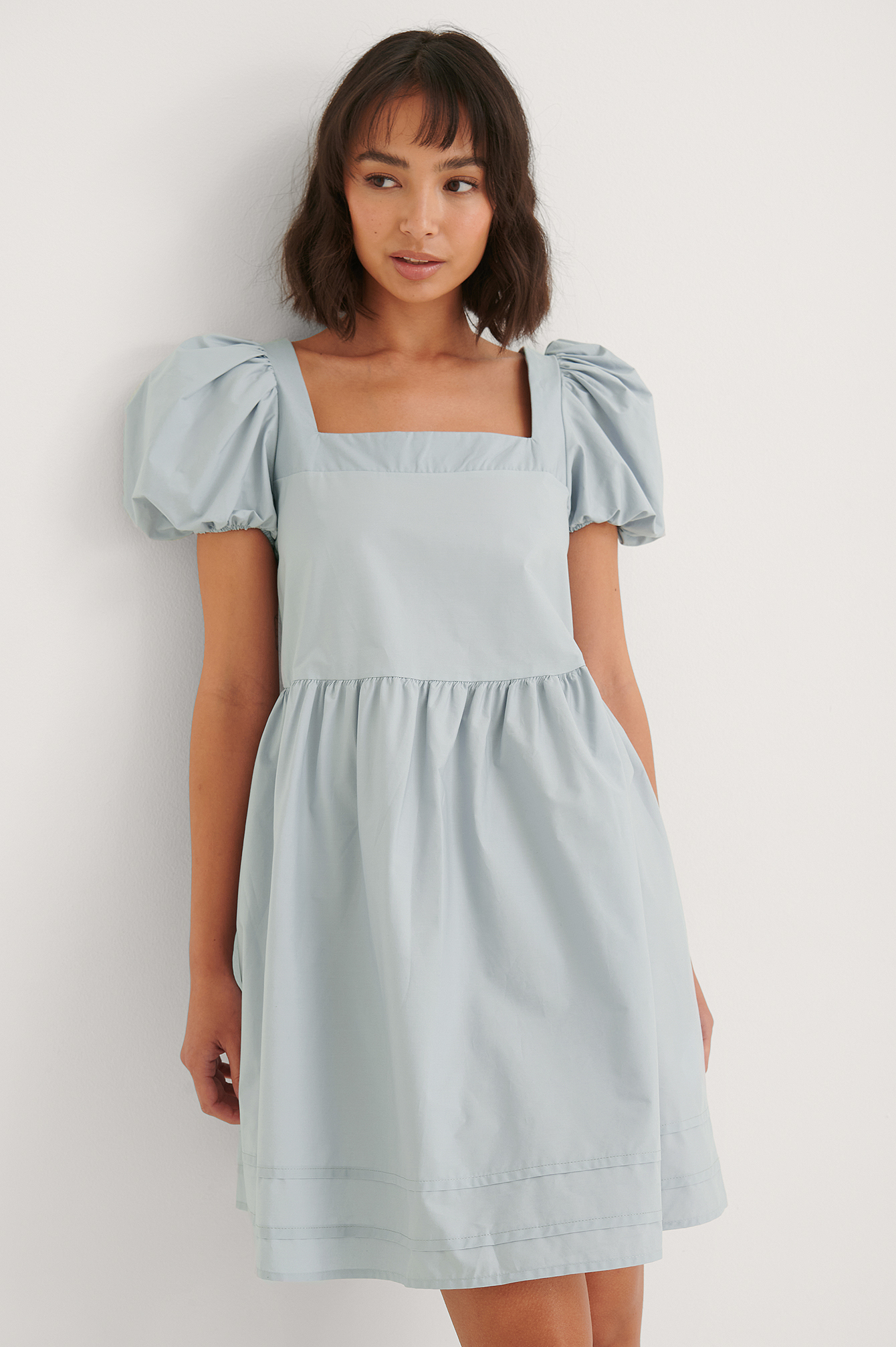 Trendyol Wide Cut Mini Dress - Blue