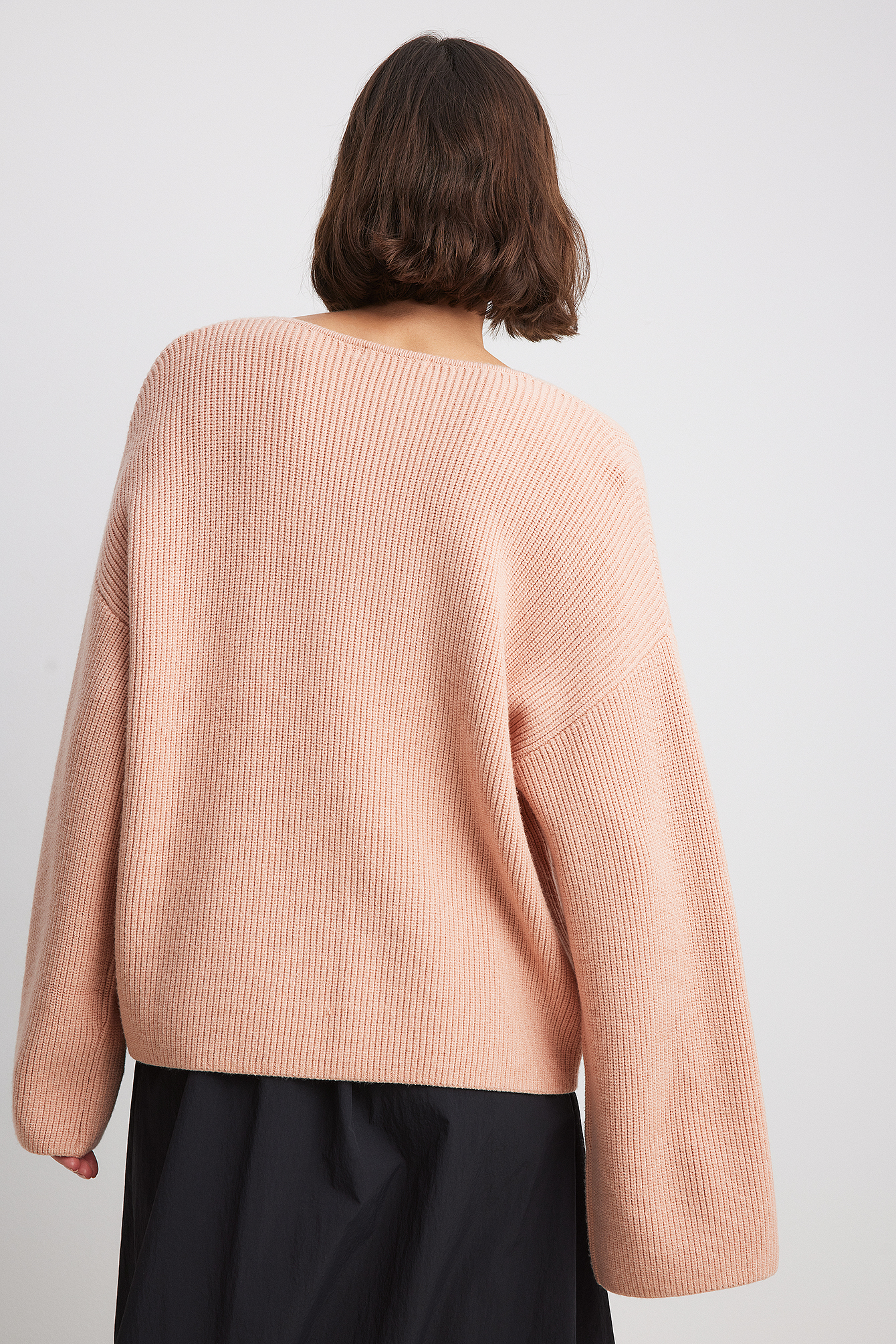 Shop Na-kd V-ausschnitt Strickpullover In Pink