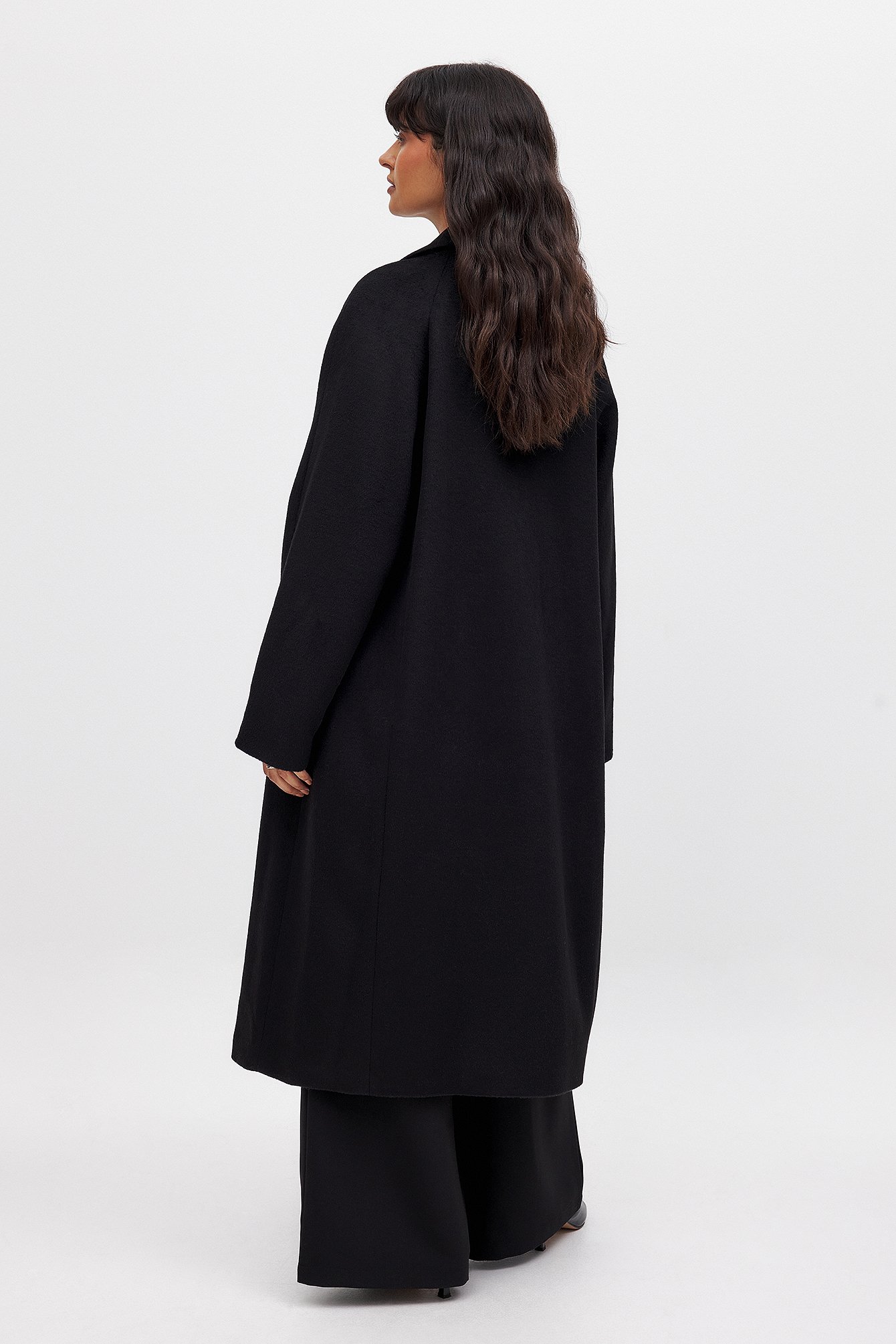 NA-KD - Wool Blend Oversized Coat - Premium kvalitet - Svart - EU 40 - NA-KD / NAKD