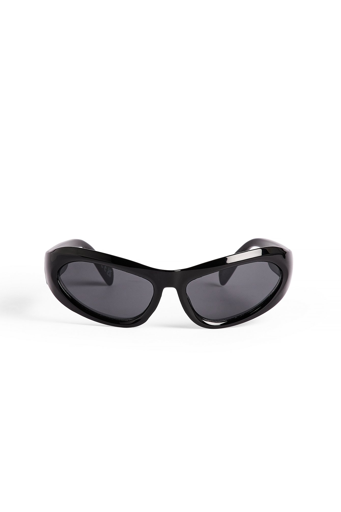 NA-KD Wrap Around Racer Sunglasses - Black