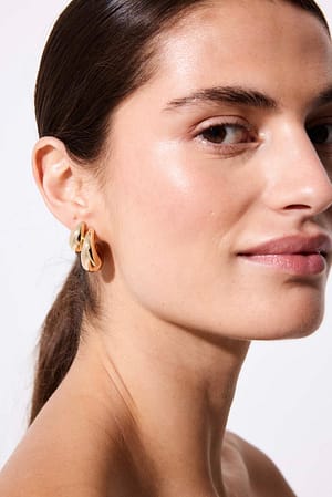 Gold 2-Pack Teardrop Earrings