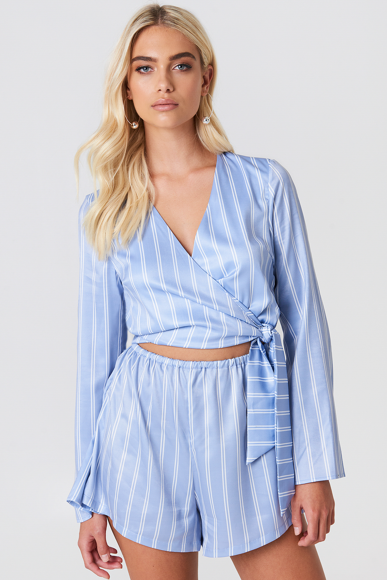 trumpet sleeve playsuit