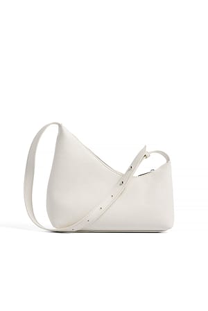 Offwhite Asymmetrische Schultertasche