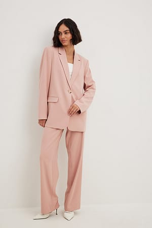 Light Pink Basic kostymbyxor