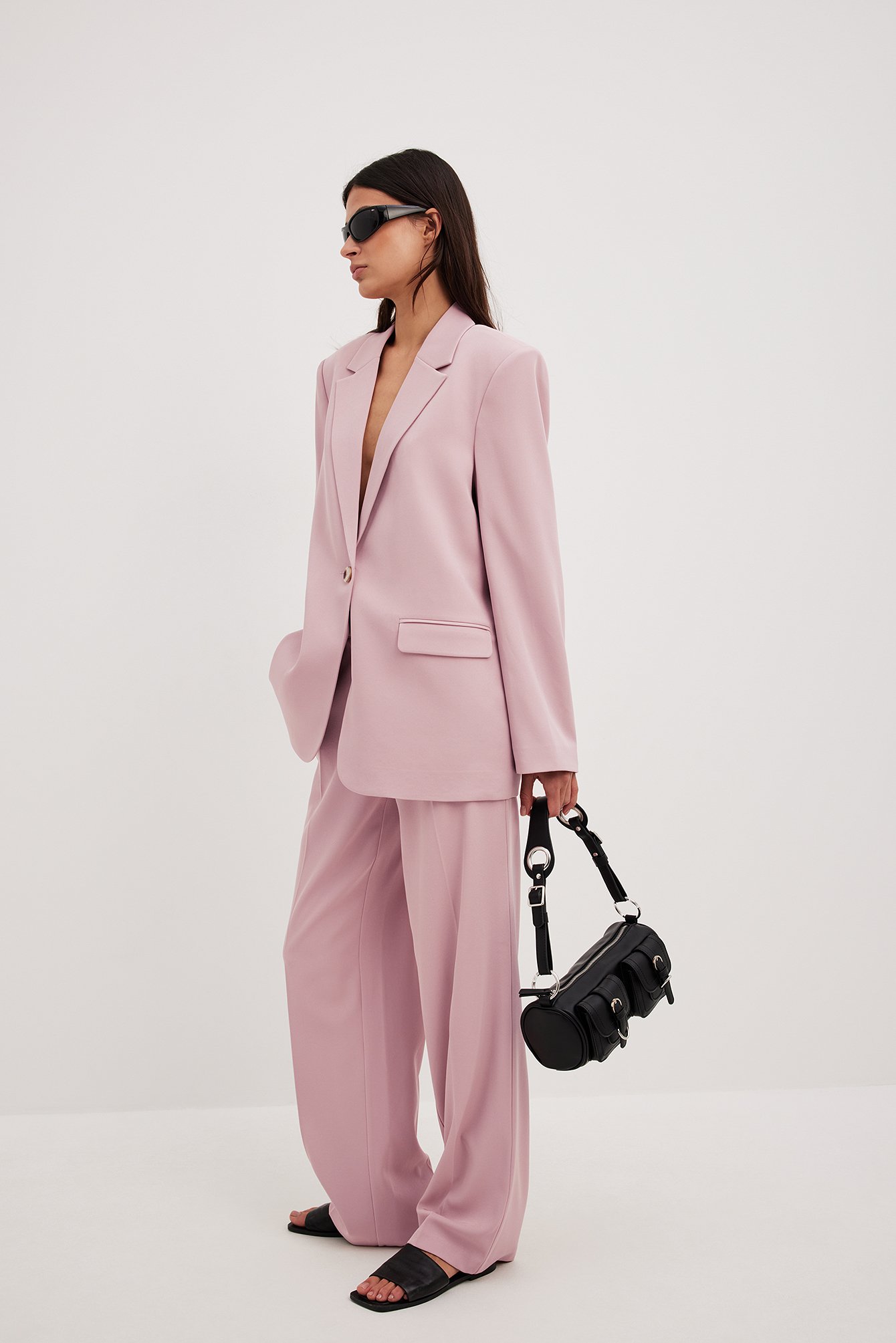 Trousers | Womens COS WIDE-LEG TAILORED TROUSERS FUCHSIA PINK ~ Theatre  Collective