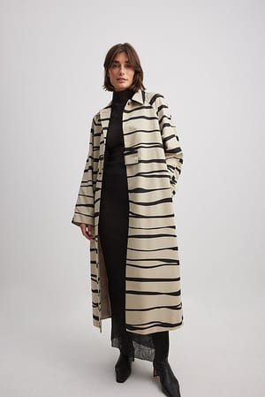 Zebra Mantel mit Schnalle