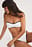 Bandeau-bikinitopp med färgblock