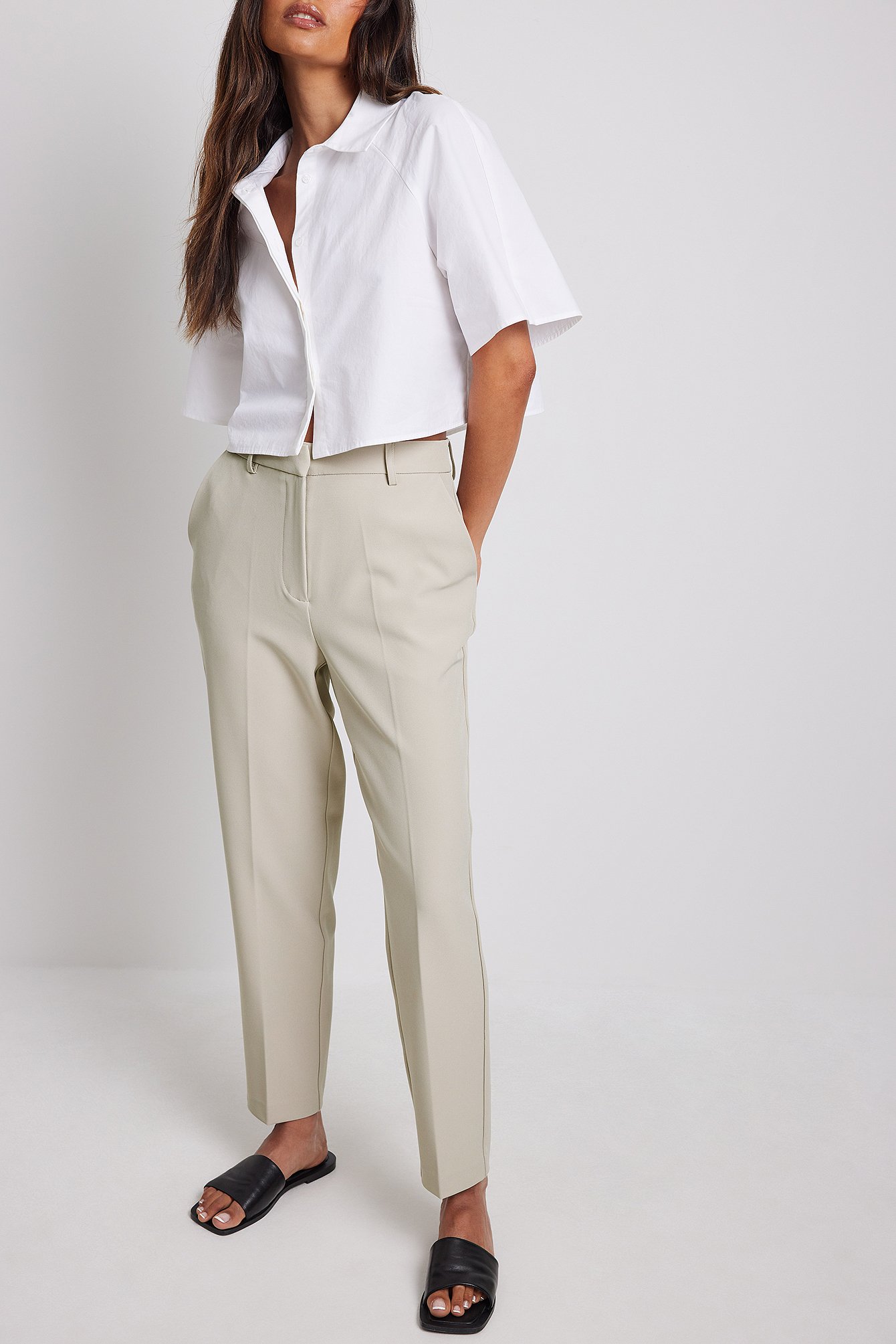 Cropped dress shop pants womens