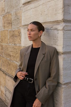 Brown Oversized Blazer