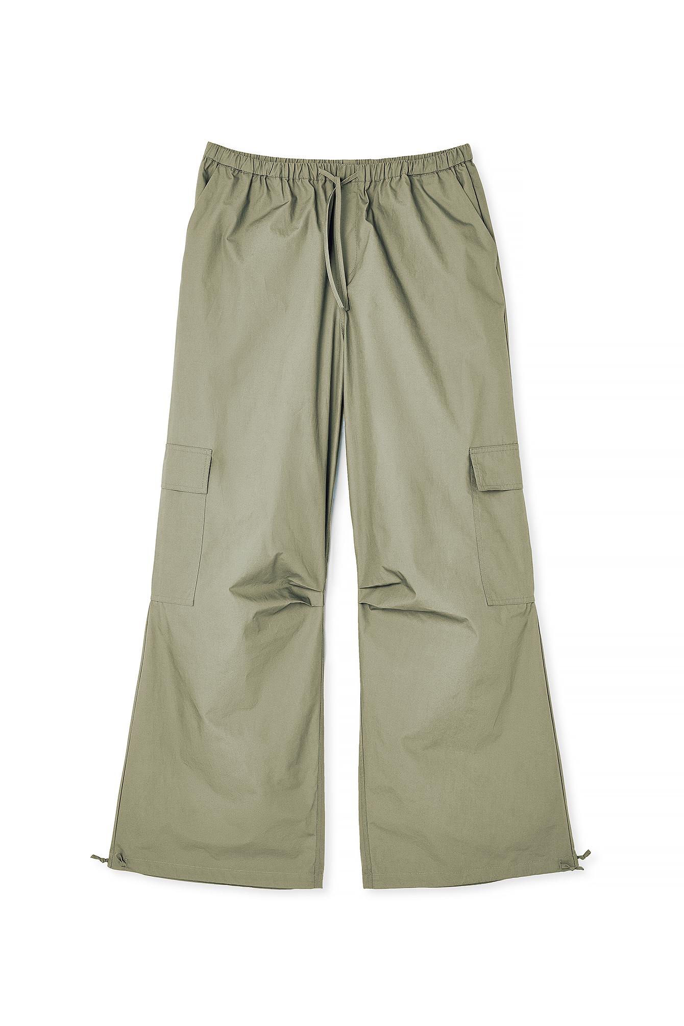 Drawstring Loose Mid Waist Cargo Pants