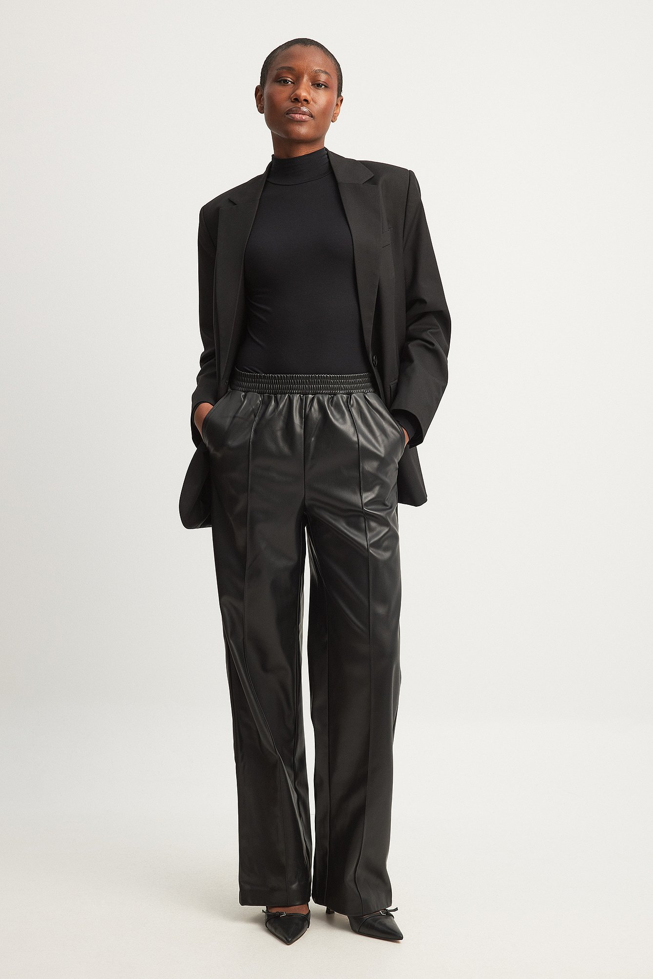 Max Vegan Leather Pant | Black – Well Heeled