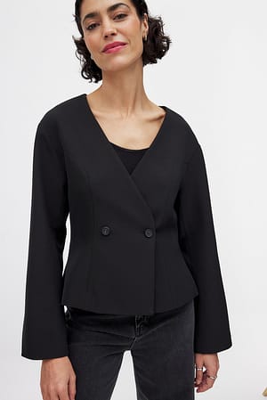 Black Figursydd blazer