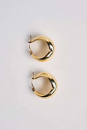 Gold Gold Plated Chunky Earrings