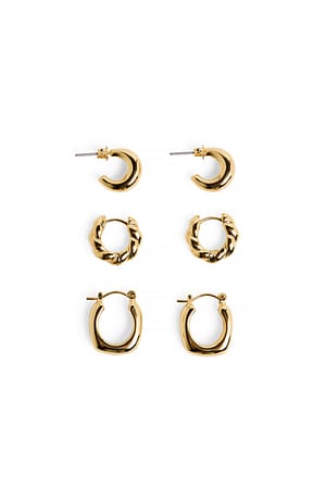 Gold Gold Plated Multipack Small Hoops