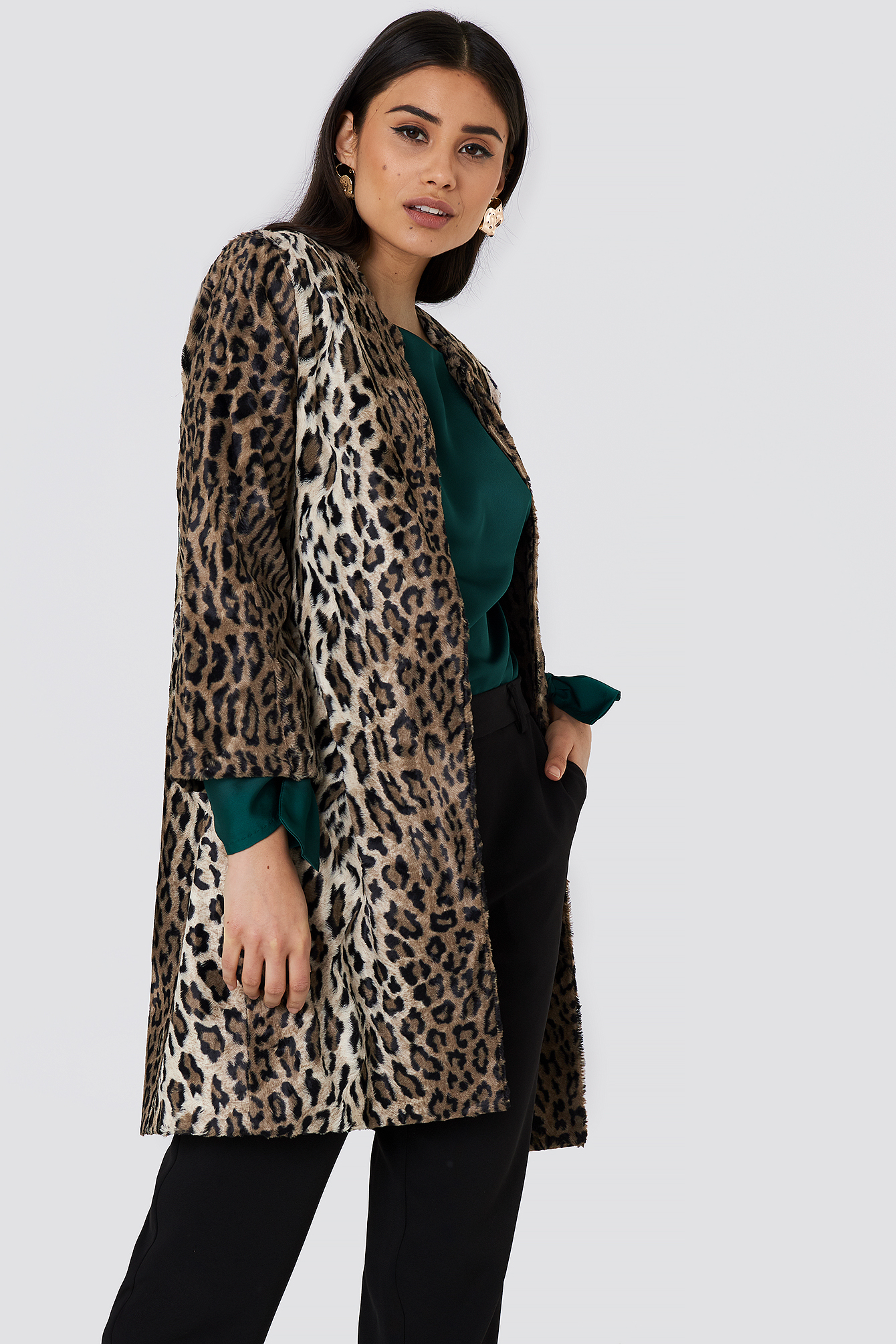 Nakd leopard outlet coat