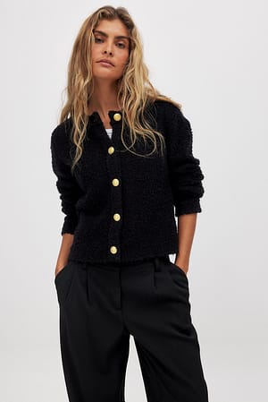 Black Strikket cardigan