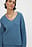 Camisola de malha oversize com decote em V