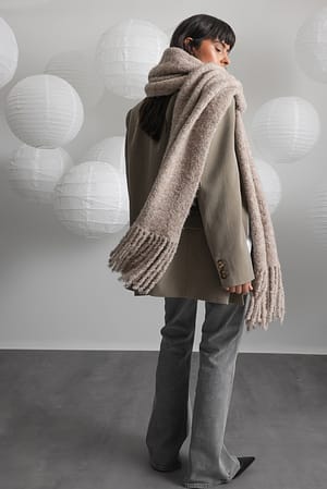 Chloe Green wraps up warm in designer scarf