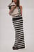 Knitted Striped Maxi Skirt