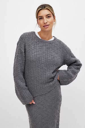 Grey Strickpullover