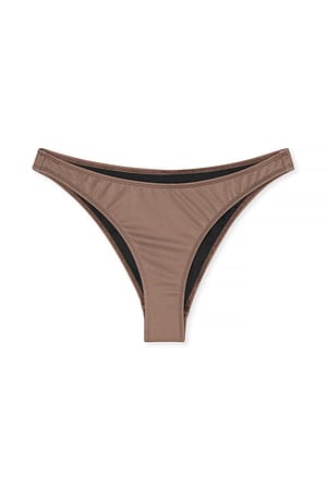 Brown Culotte de bikini taille basse