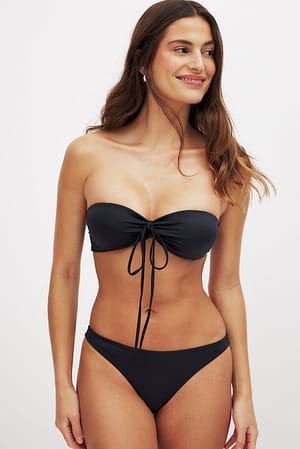 Black Culotte de bikini taille basse