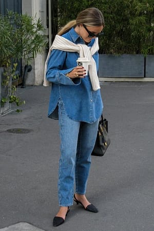 25 New Ways to Wear Mom Jeans  Chic jean outfits, Denim fashion