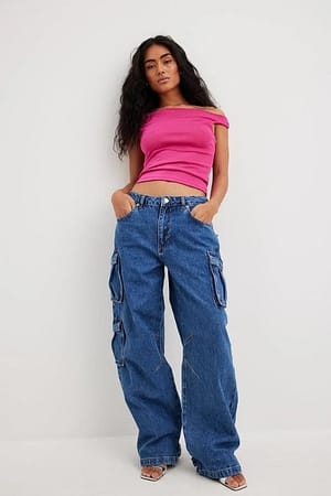 High Waisted Cargo Pants Pink Utility Trousers –