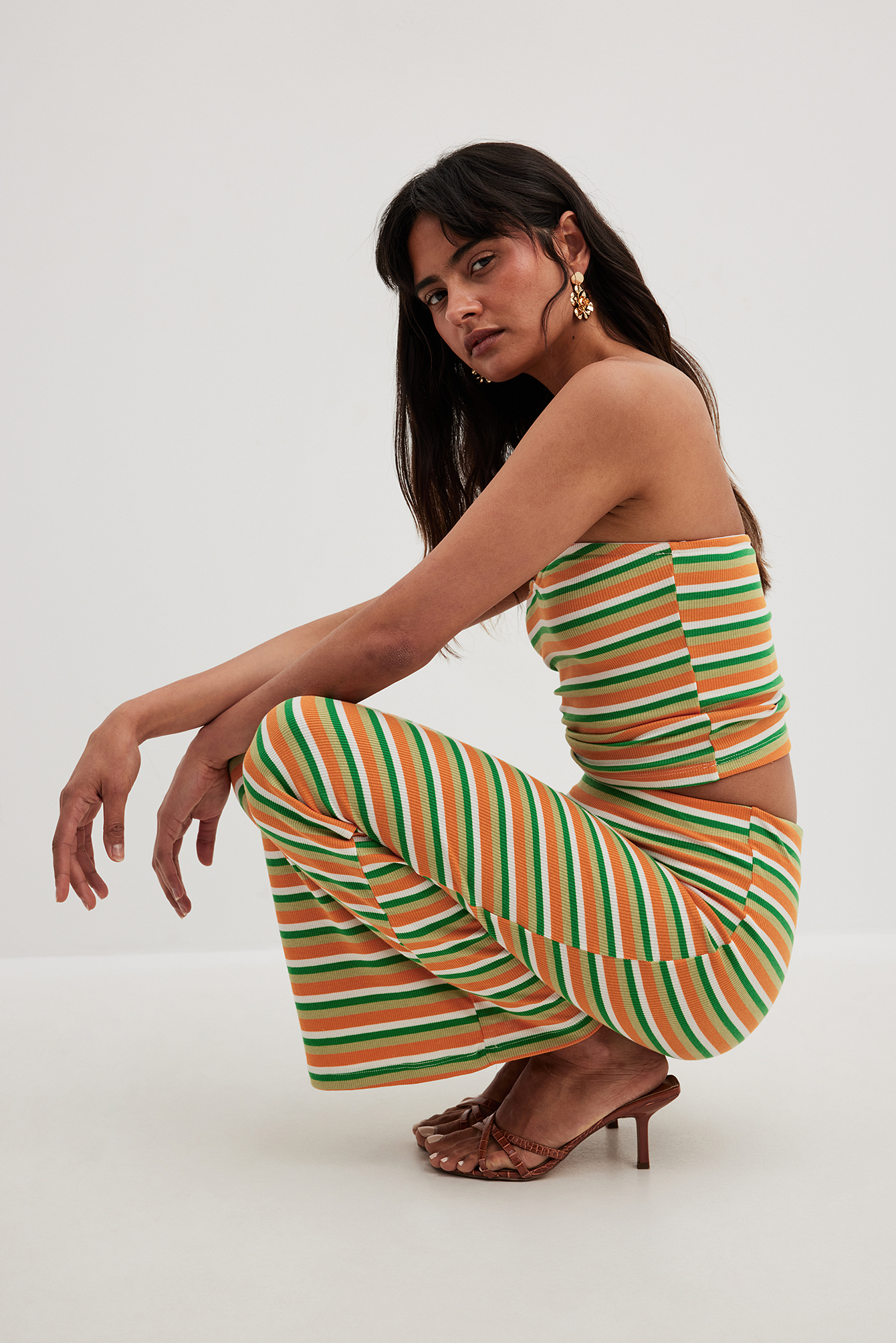 Striped clearance skirt multicolor