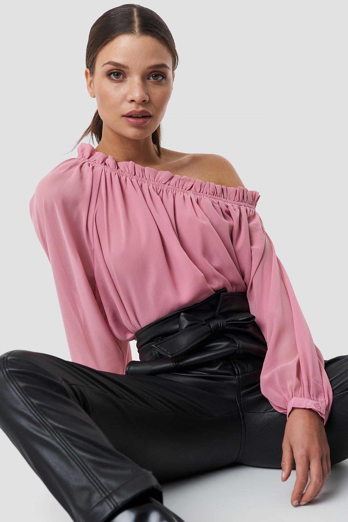 Asymmetric blouse outlet