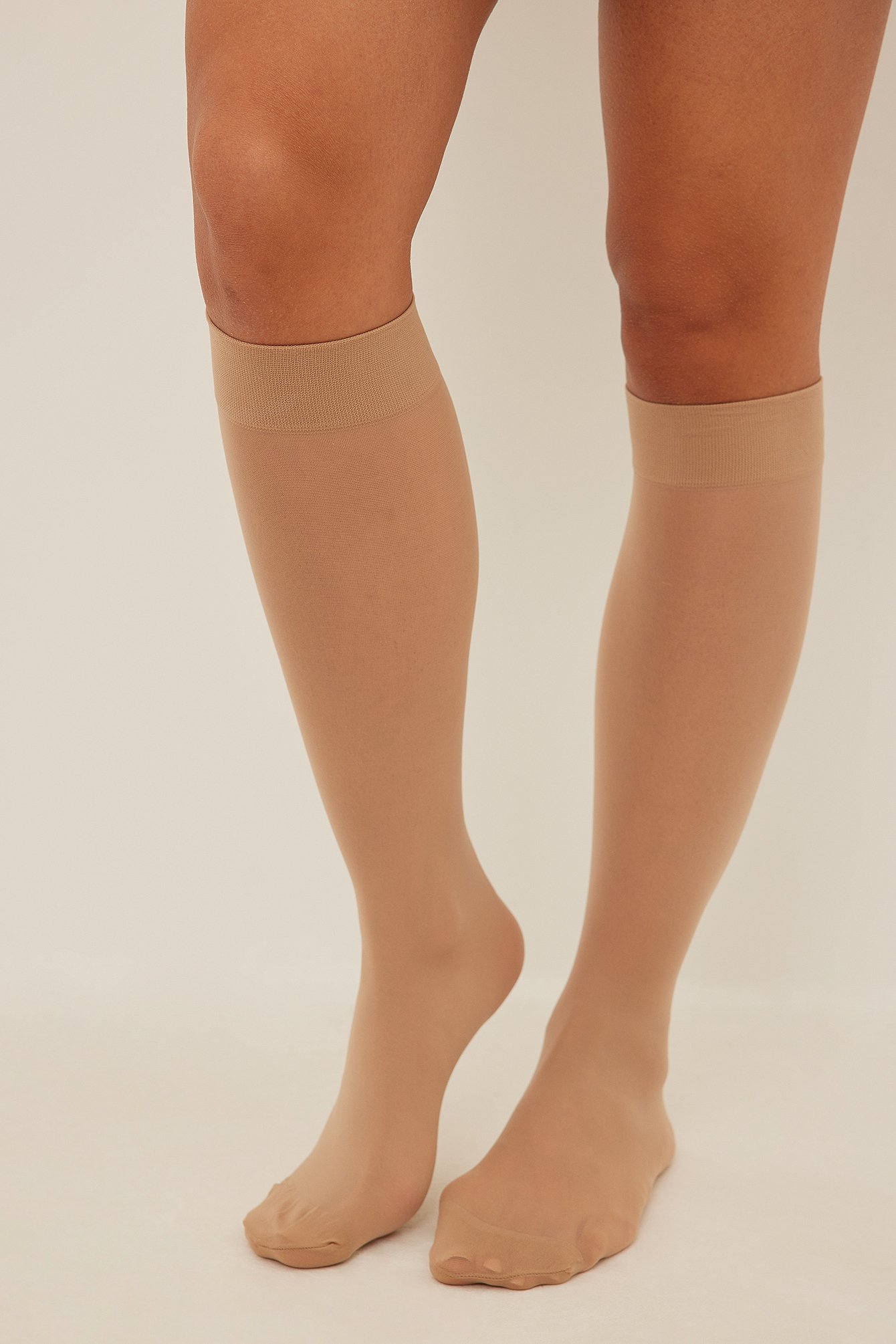 Basic Knee Socks 20 DEN 2 pack Beige NA KD