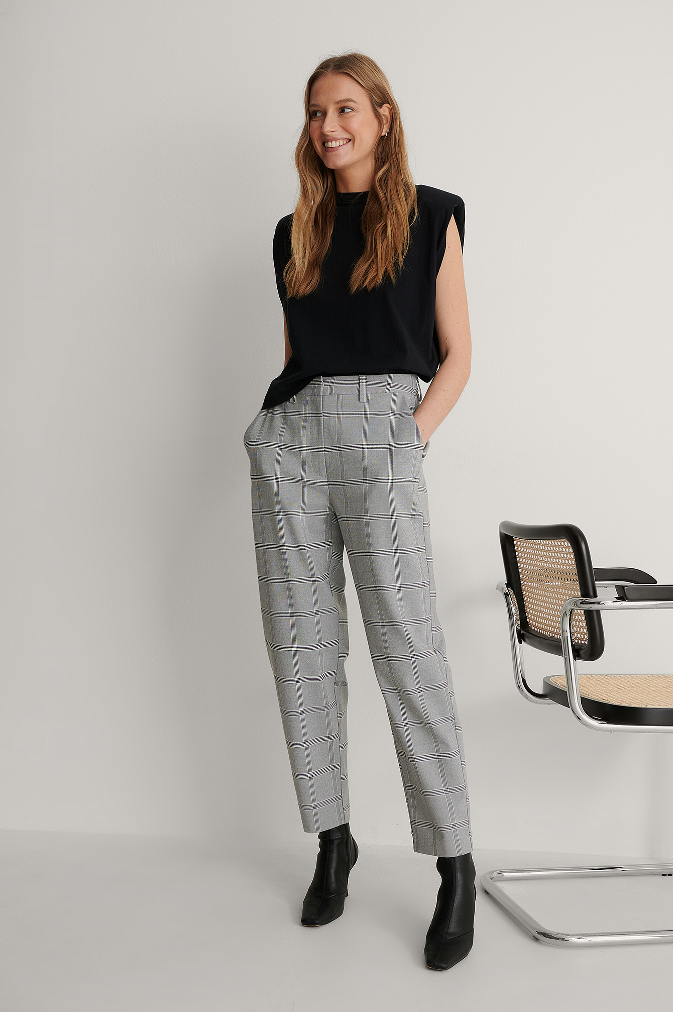 Slacks checkered on sale