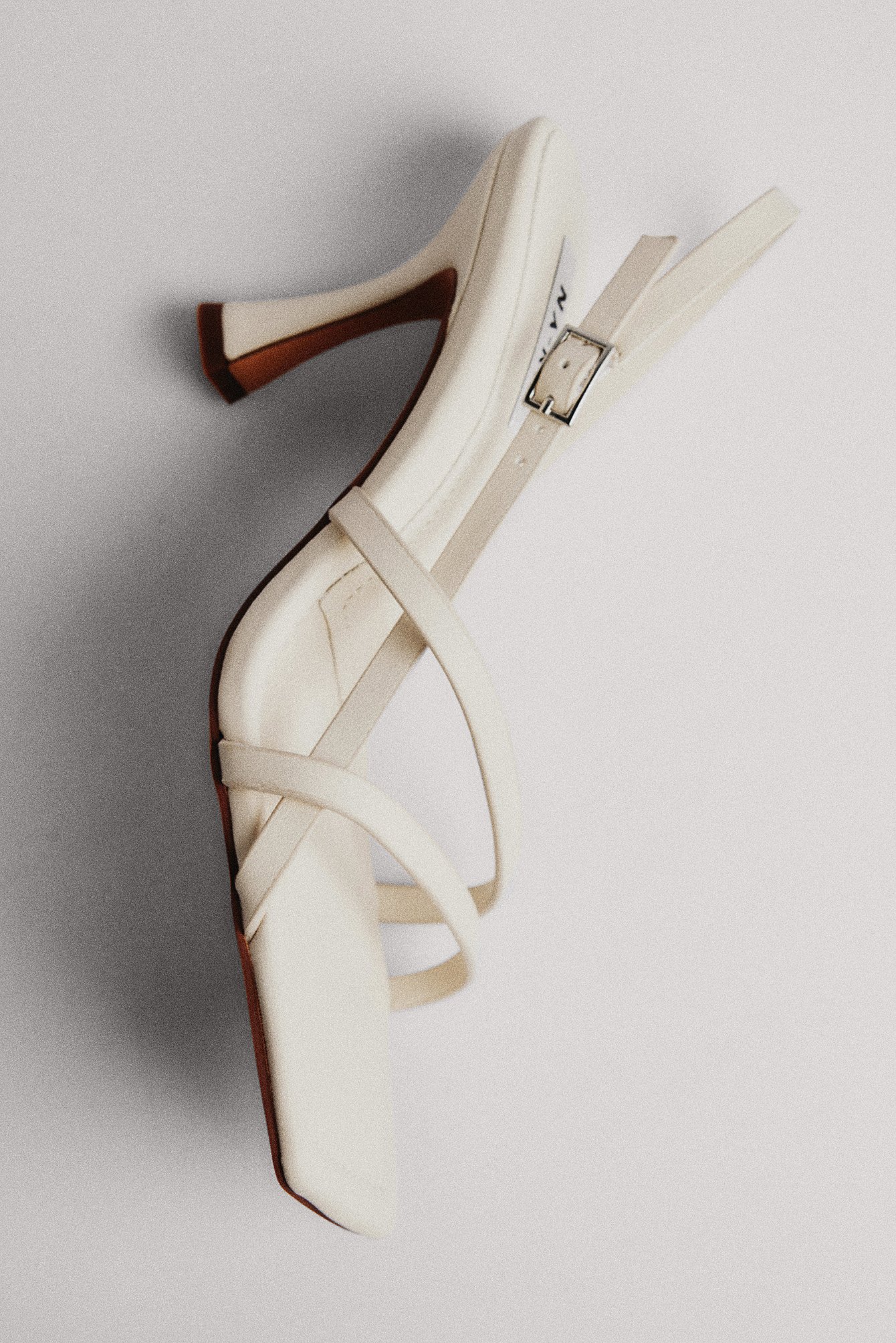 Cream hot sale stiletto sandals