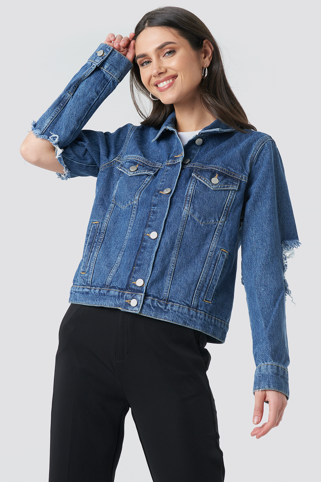 Roselyn Puff Sleeve Denim Jacket – Trends & Traditions Boutique