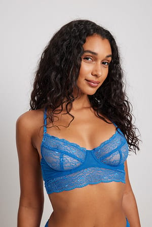 Printed Boost Balconette Bra With Cutout