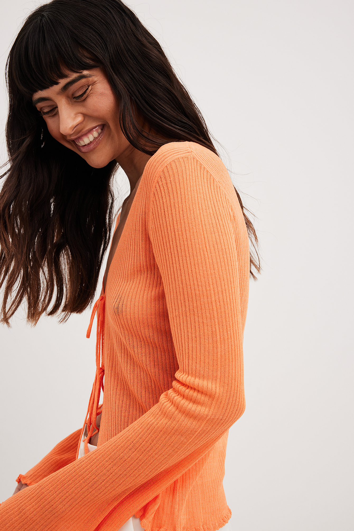 Orange hot sale sweater womens