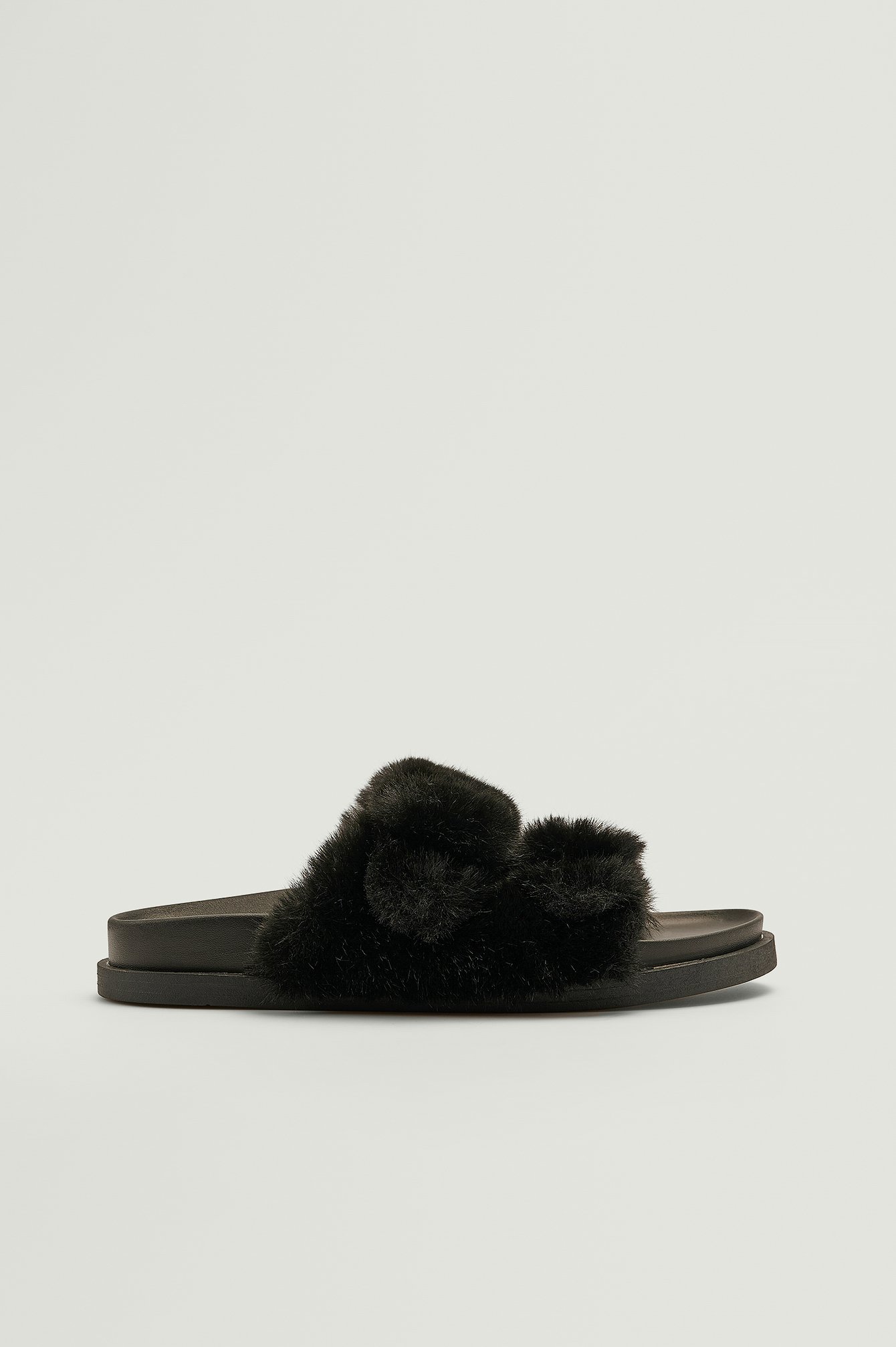 RelyOme Womens Furry Slides Fuzzy Slippers Arch Support Fluffy Flip Flops  Sandals, Black, 8 price in UAE | Amazon UAE | kanbkam