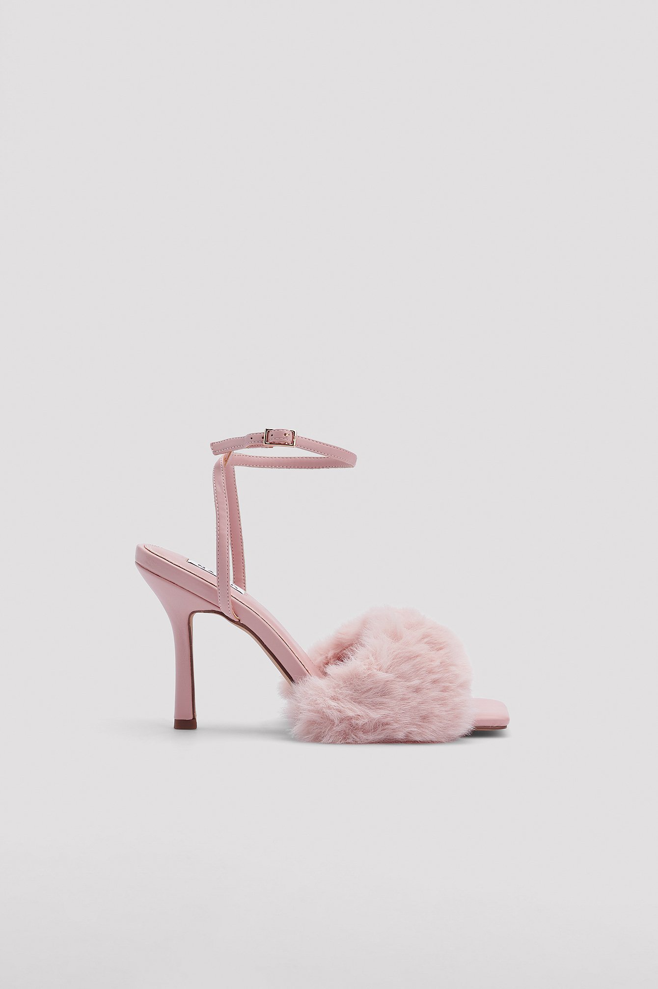 Fluffy cheap strap heels