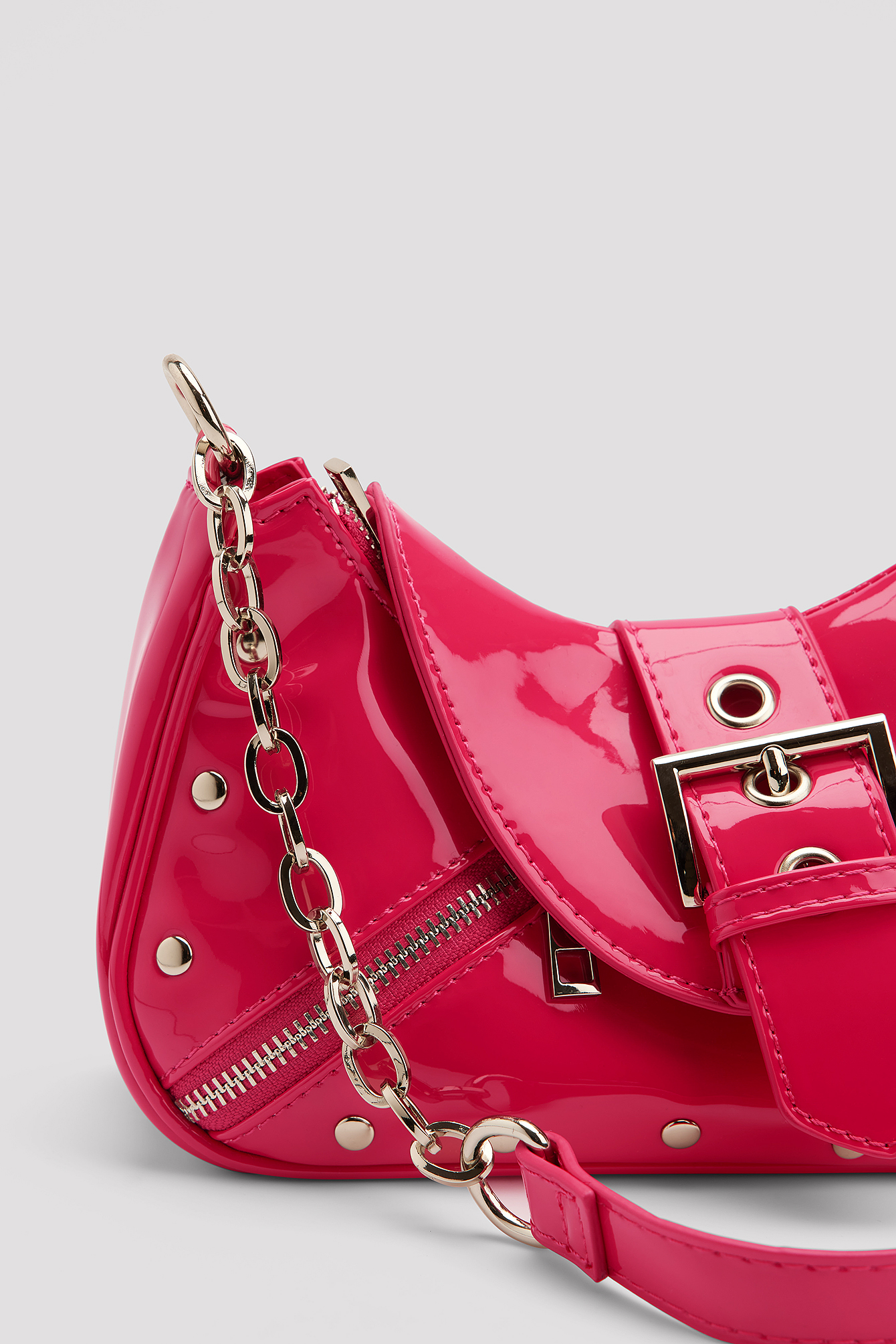 hot pink shoulder bag