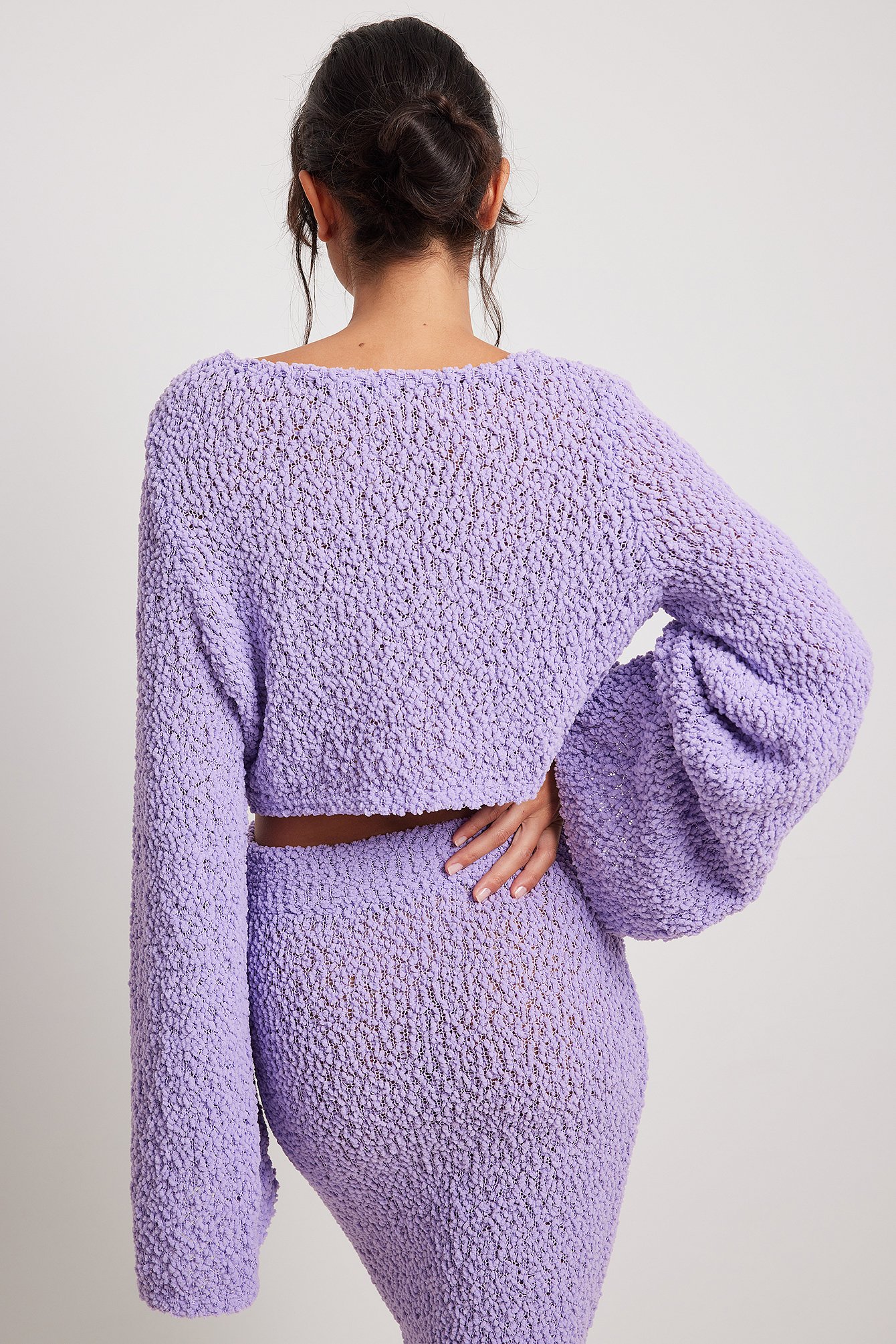 Lilac top cropped sweater