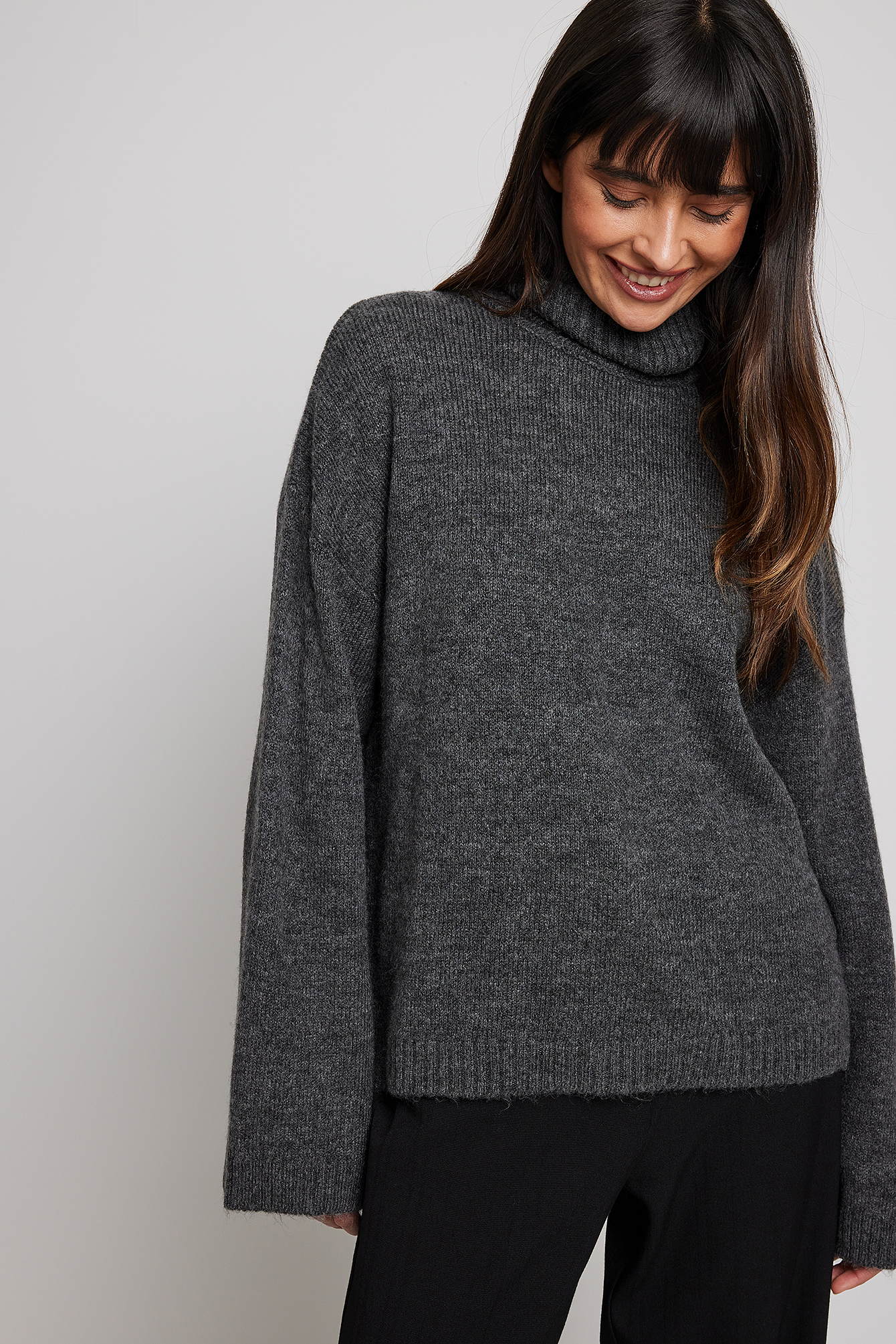 Dark grey high neck on sale jumper