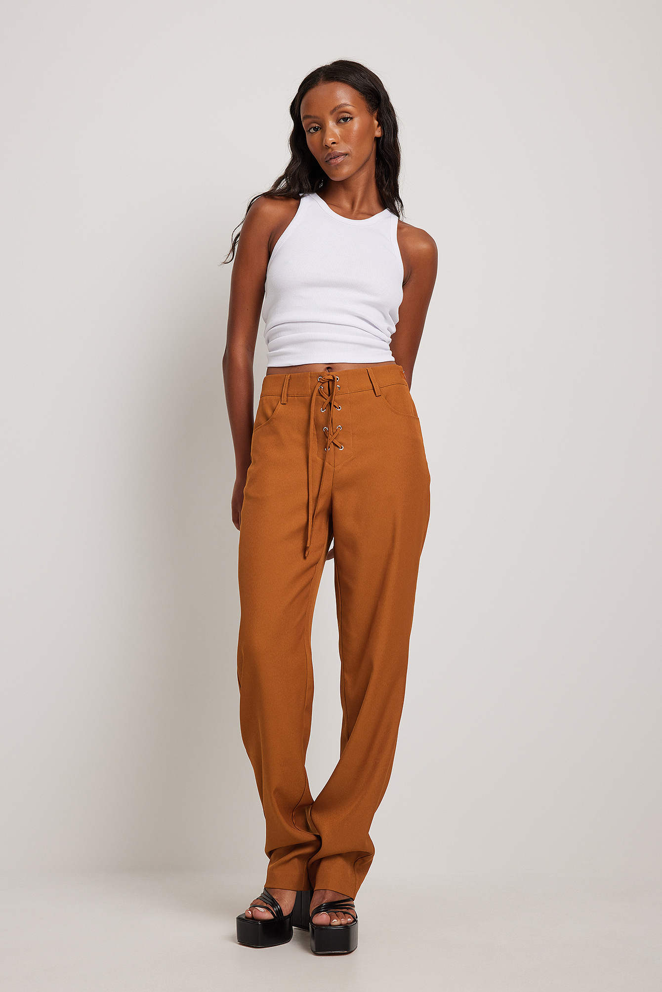 Camel paper hot sale bag pants