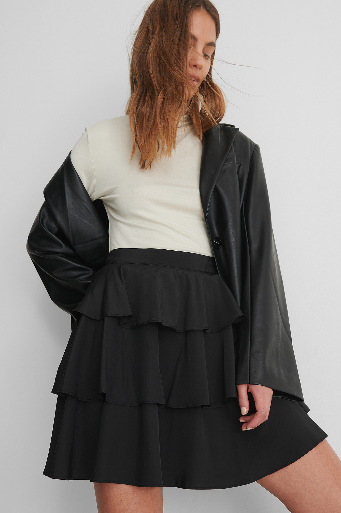 Layered Skirt Black | NA-KD