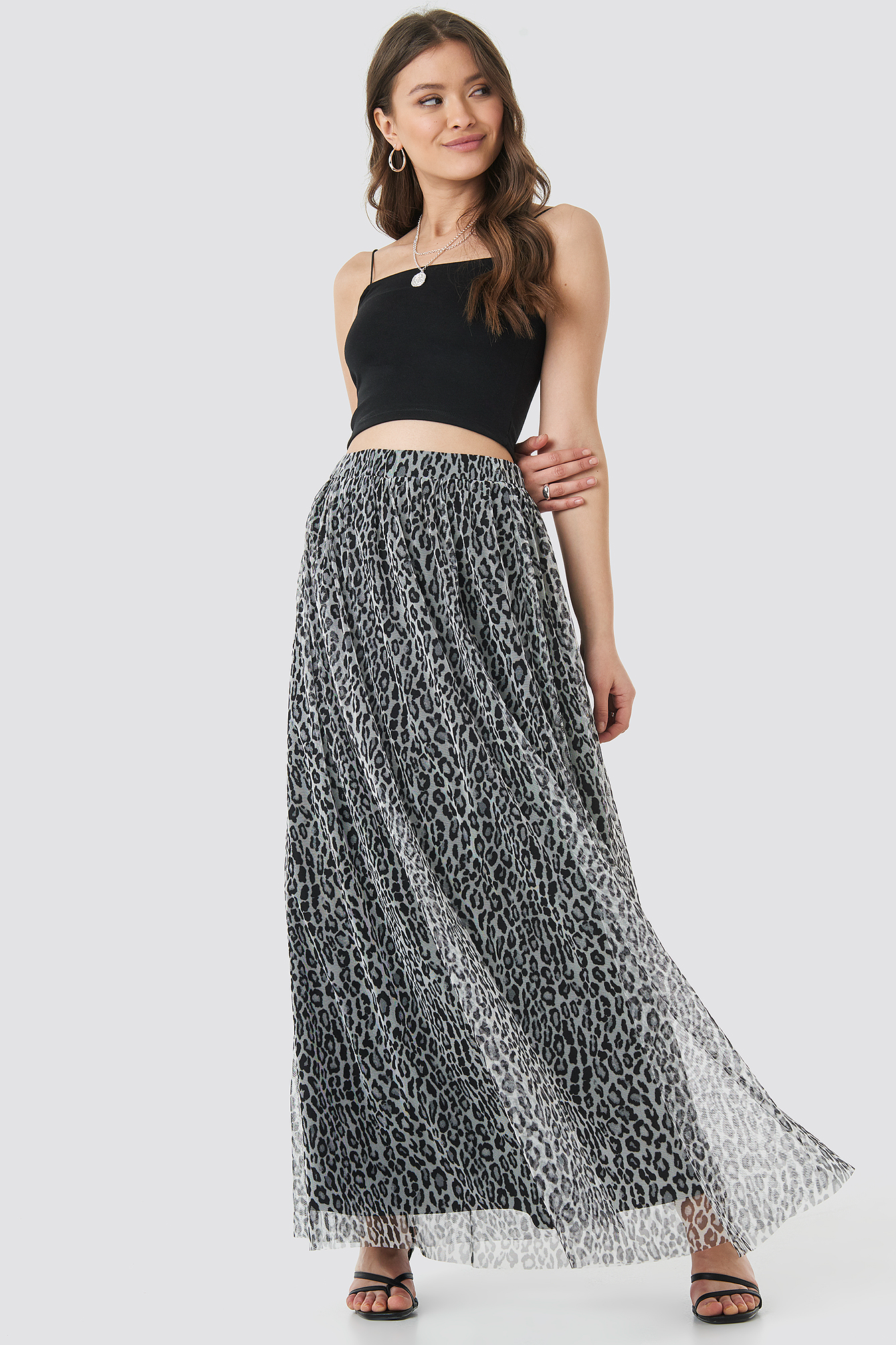 Leopard print shop maxi skirt video