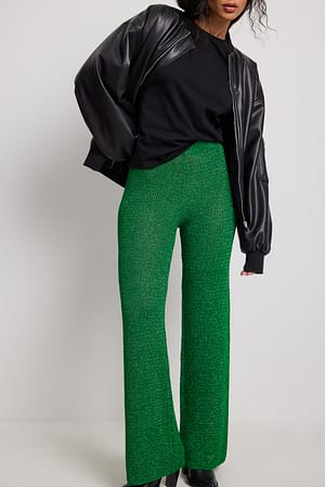 COLLUSION straight leg pants in mint green