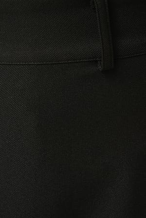 Maxi Tailored Asymmetric Skirt Black | NA-KD
