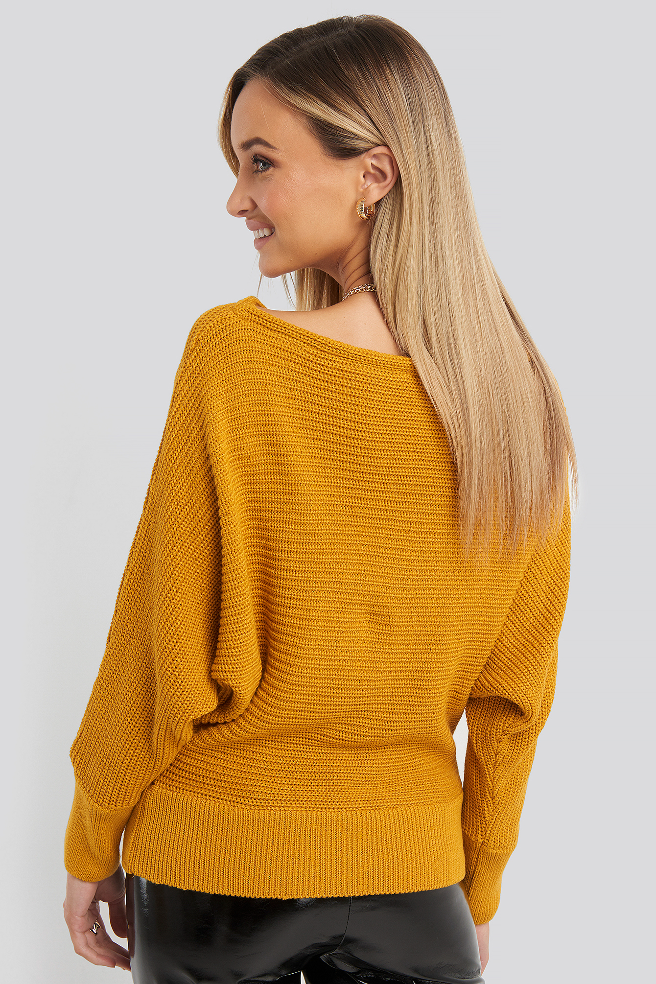 Off shoulder deals yellow sweater